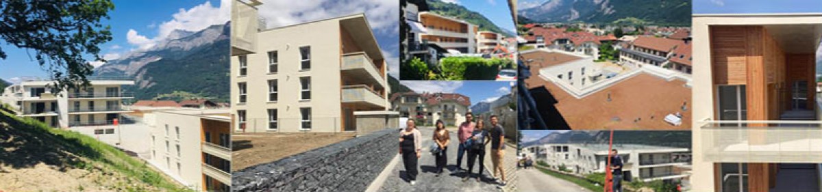 Logements à Sallanches - Visite lors de la pré réception du premier rang ! 1