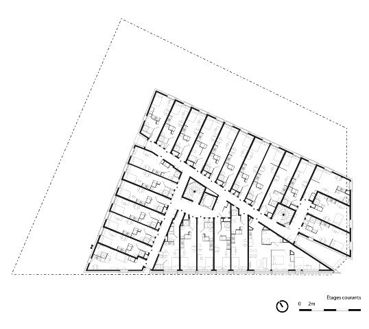 Programme mixte : logements, bureaux, commerces et résidence étudiante 3