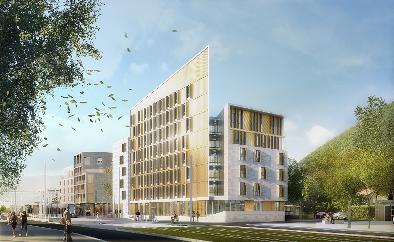 Programme mixte : logements, bureaux, commerces et résidence étudiante 4