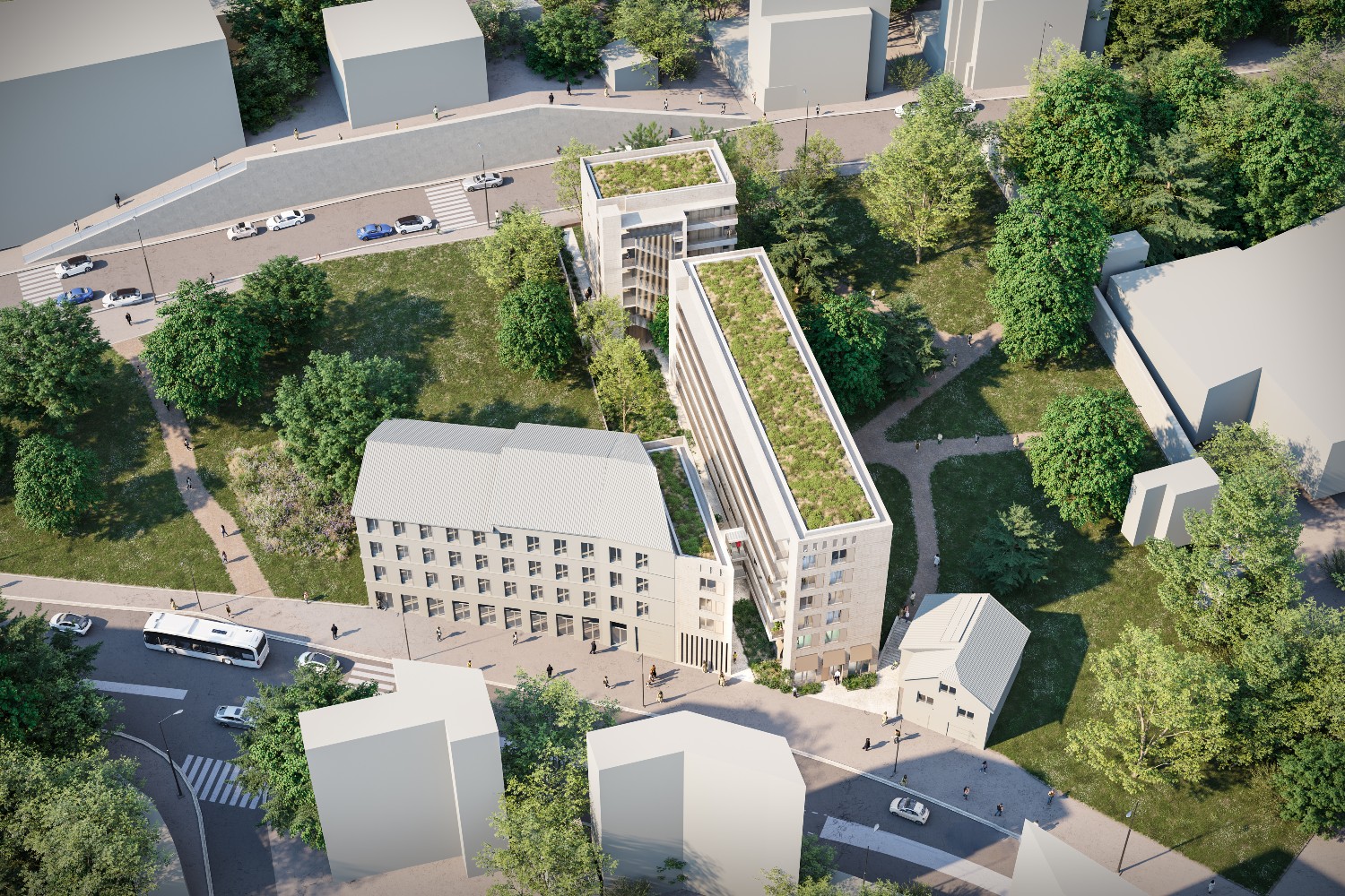 îlot Saint Simon, Lyon 9 : Pension de famille et résidence Sociale 1