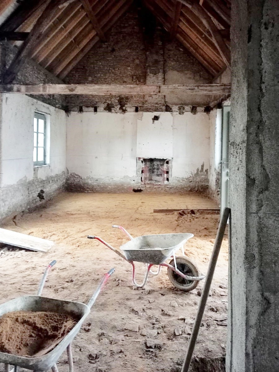 Avancement du chantier de la Médiathèque et salle de cinéma de Saint-Pierre-le-Moûtier (58) 1