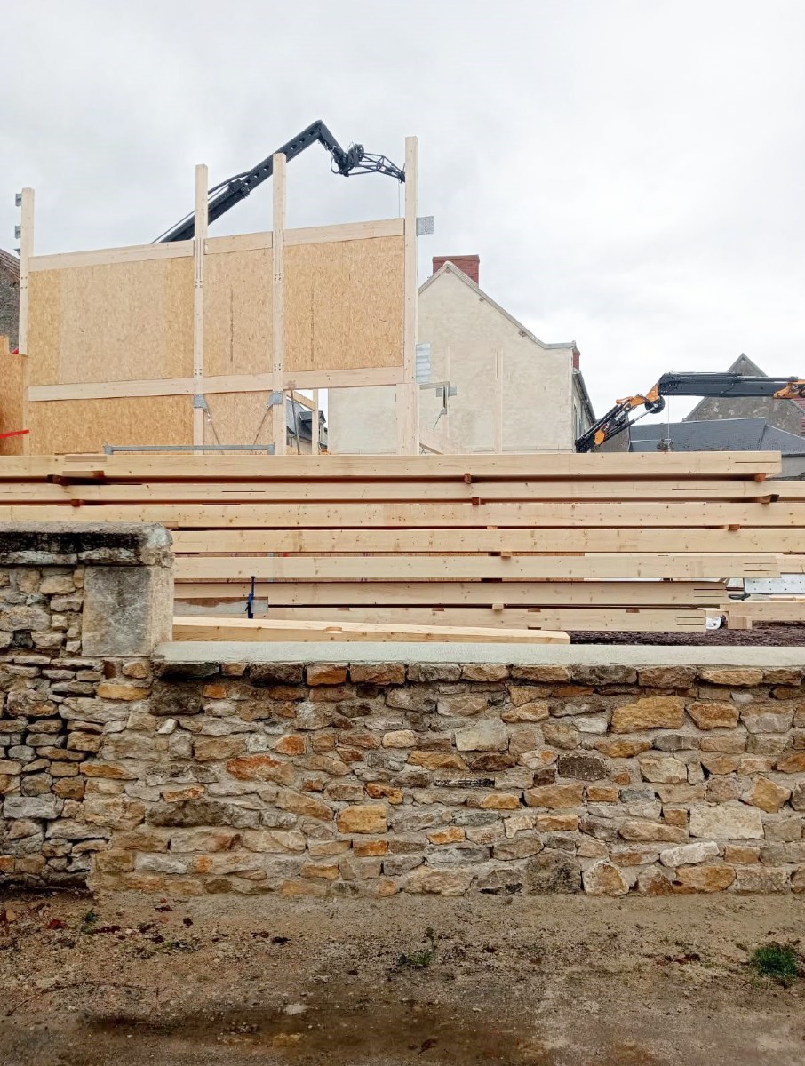 Avancement du chantier de la Médiathèque et salle de cinéma de Saint-Pierre-le-Moûtier (58) 3