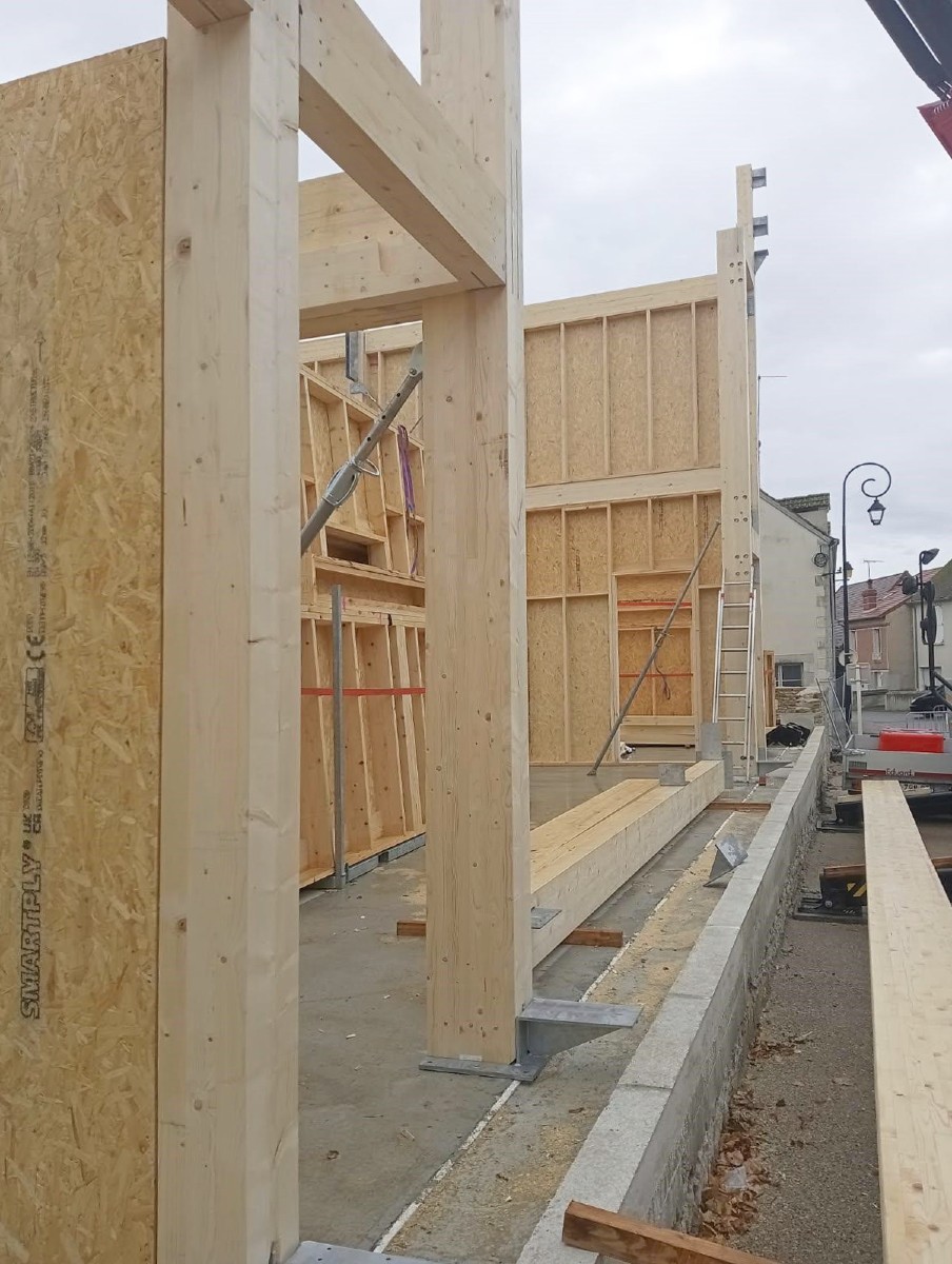 Avancement du chantier de la Médiathèque et salle de cinéma de Saint-Pierre-le-Moûtier (58) 4